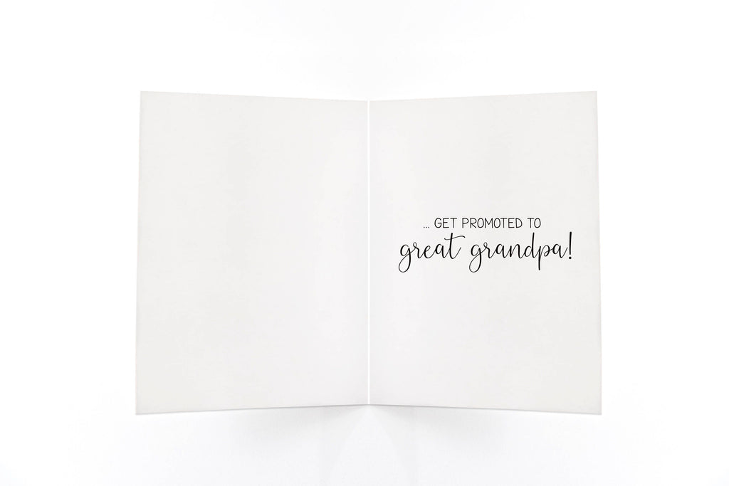 Fragrant Only the Best Grandpas Get Promoted to Great Grandpa Card