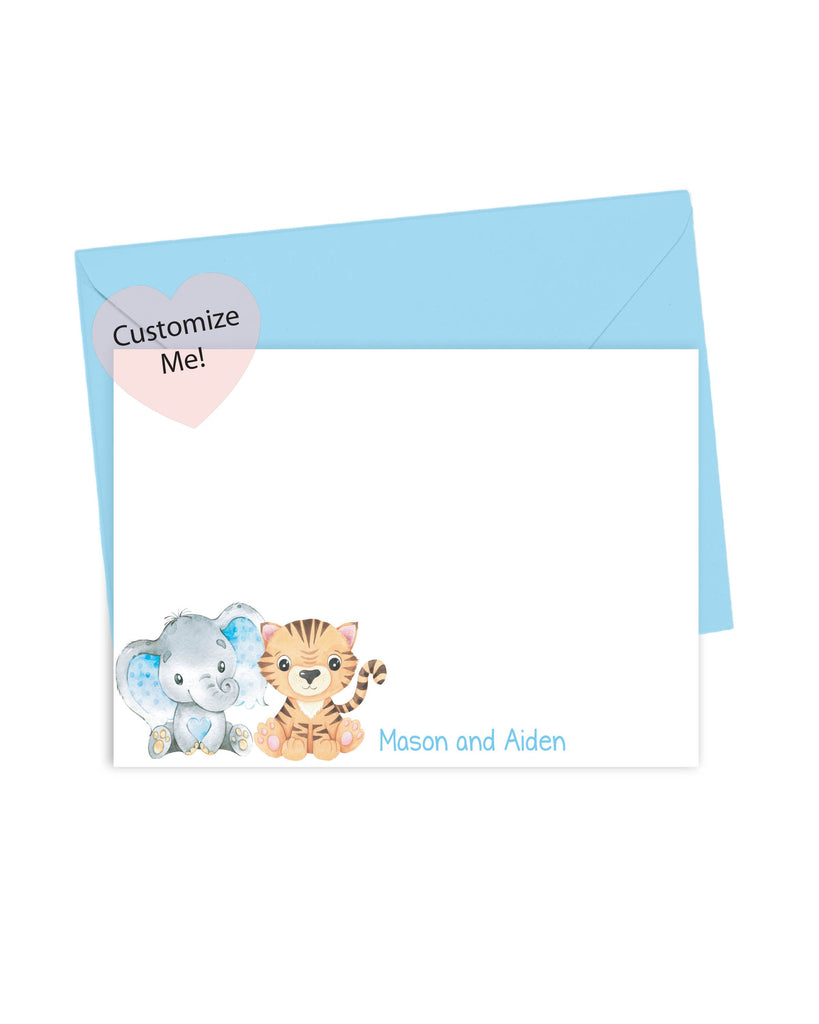 cute personalized twin card