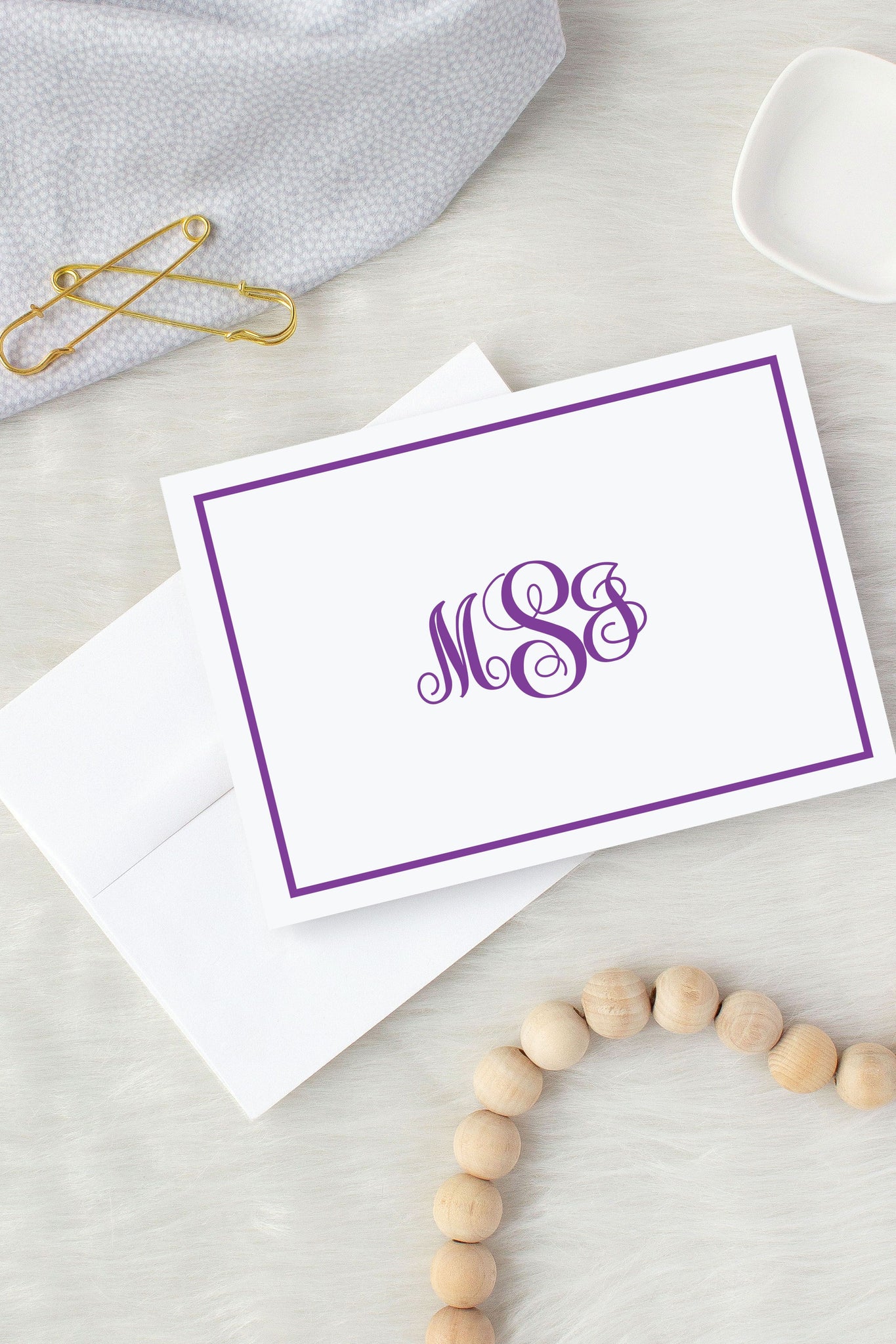 3 Letter Monogram Stationery Set – Designing Moments