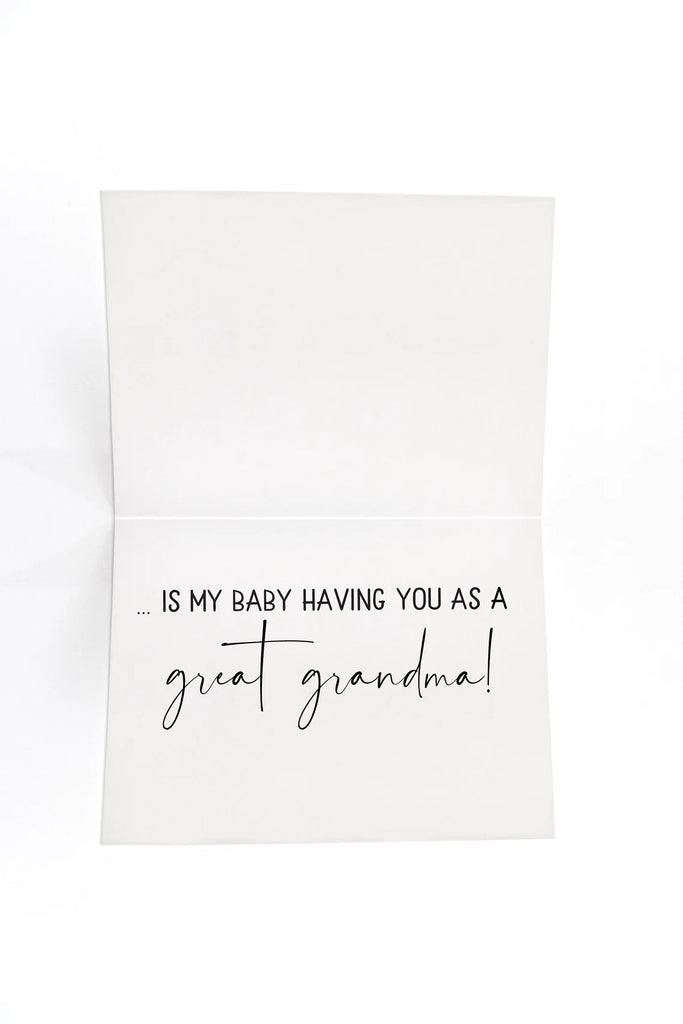 great grandma to be card