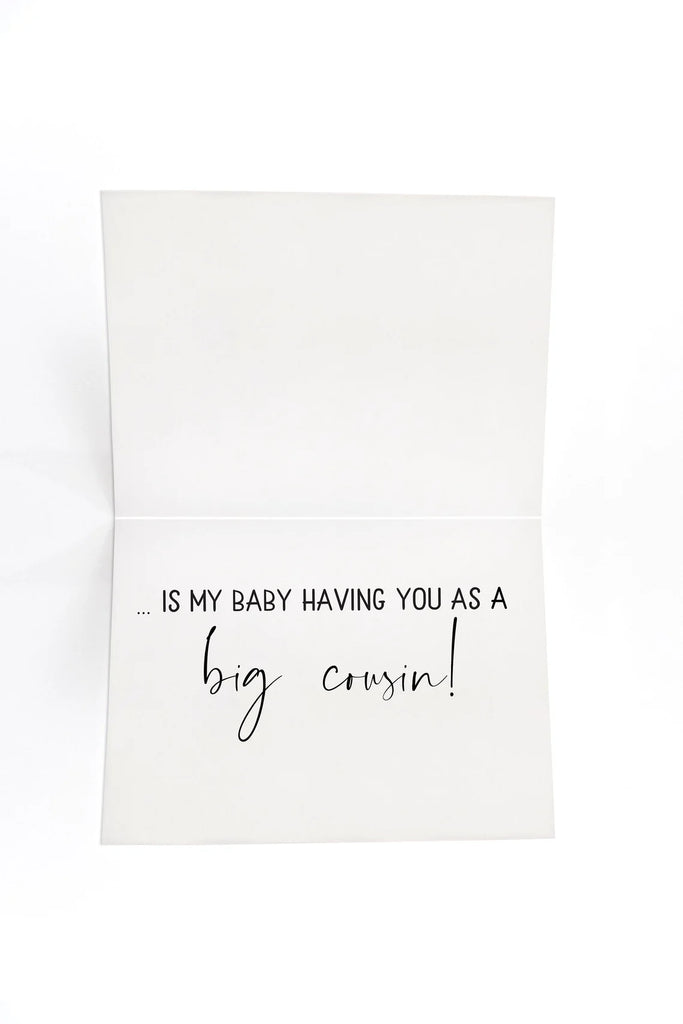 big cousin reveal card
