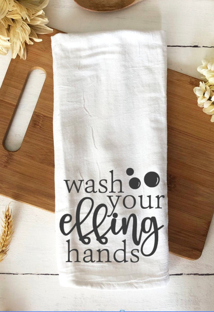 100% cotton hand towel for bathroom or kitchen housewarming gift