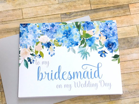 To My Bridesmaid on My Wedding Day