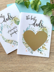 Rustic The Best Dads Pregnancy Scratch Off Card