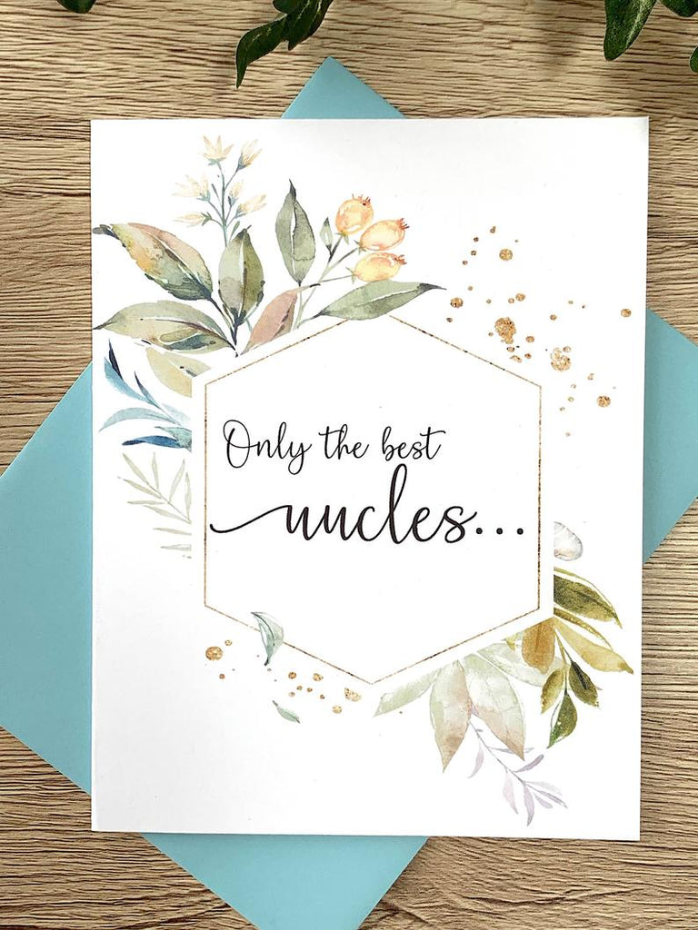 Pregnancy Card for Uncle Getting Promoted to Great Uncle