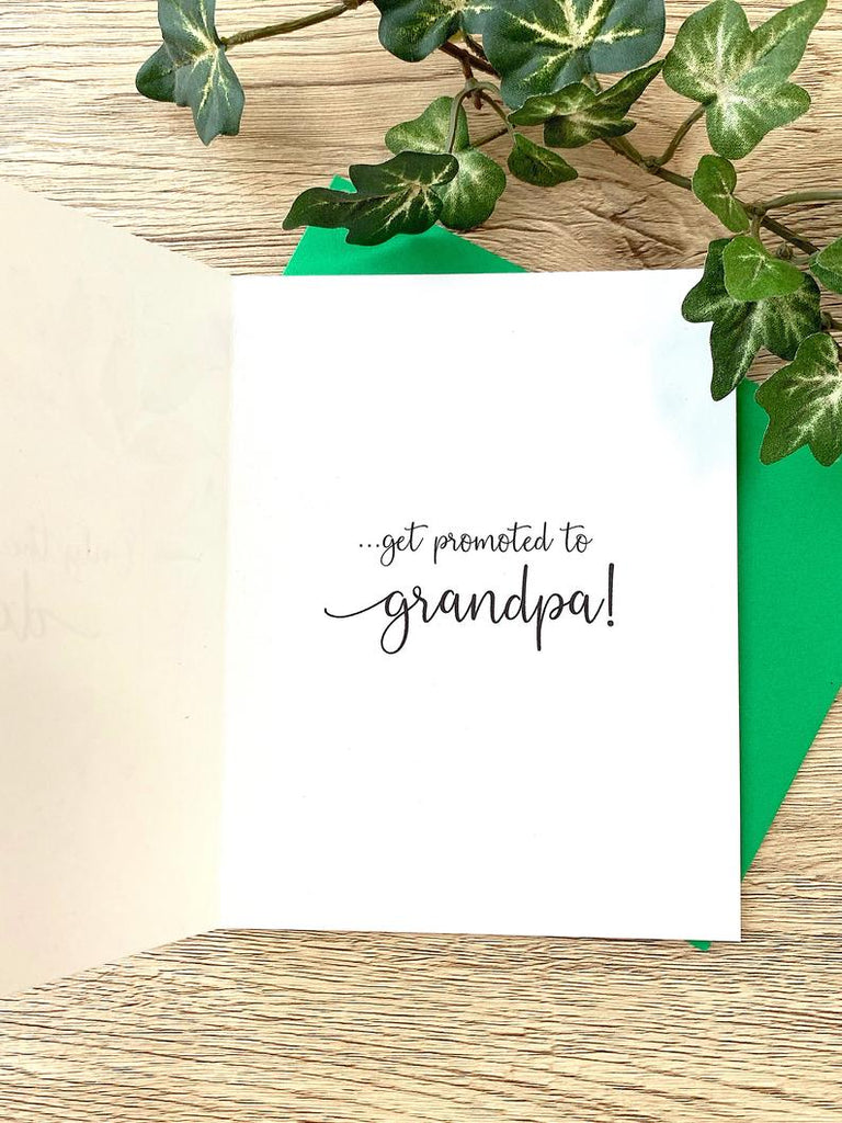 Only the Best Dads Get Promoted to Grandpa Card