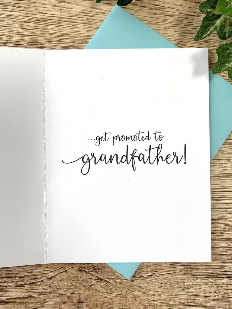 Only the Best Fathers Get Promoted to Grandfather Card