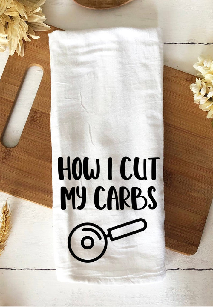 how i cut my carbs funny kitchen towel