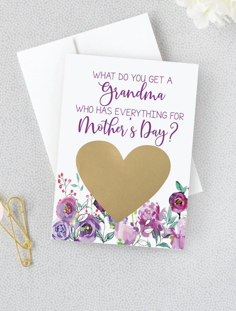 Pregnancy Reveal Scratch Off for Mother's Day