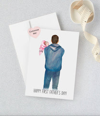 first fathers day card with daughter