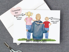 Personalized card for dad from the kids premium cards