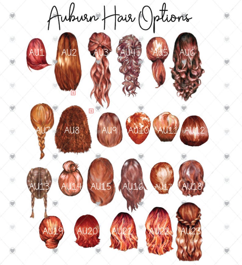 auburn hair options