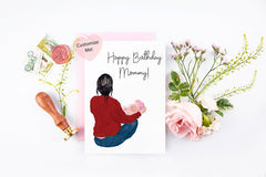 custom birthday card for mom