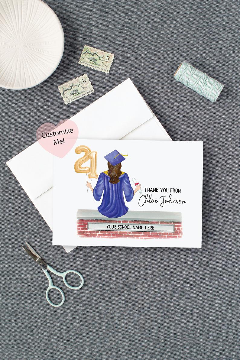 Personalized Graduation Thank You Cards Designing Moments Personalized Graduation Thank You Cards Designing Moments