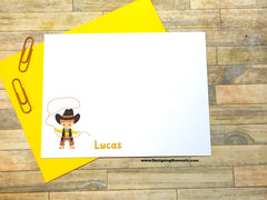 Cowboy Personalized Flat Cards