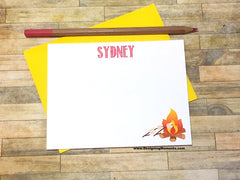 Campfire Personalized Note Cards