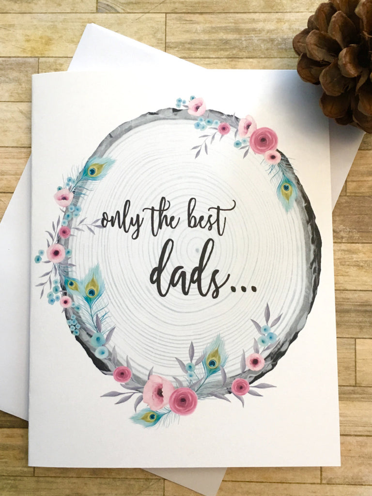 Baby Announcement for Dad Rustic
