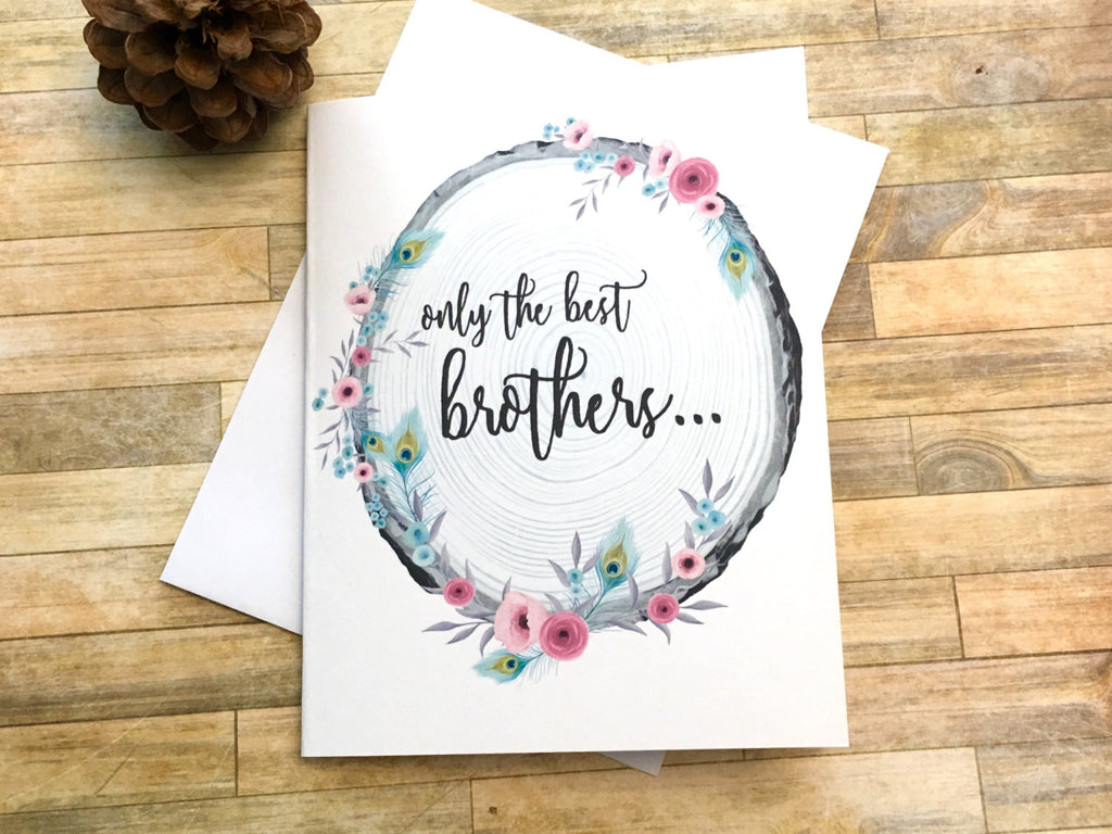 Brother Baby Announcement Card