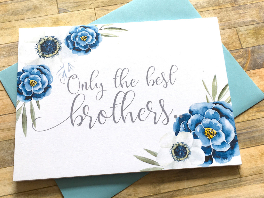 Navy and White Only the Best Brothers Get Promoted to Uncle Card