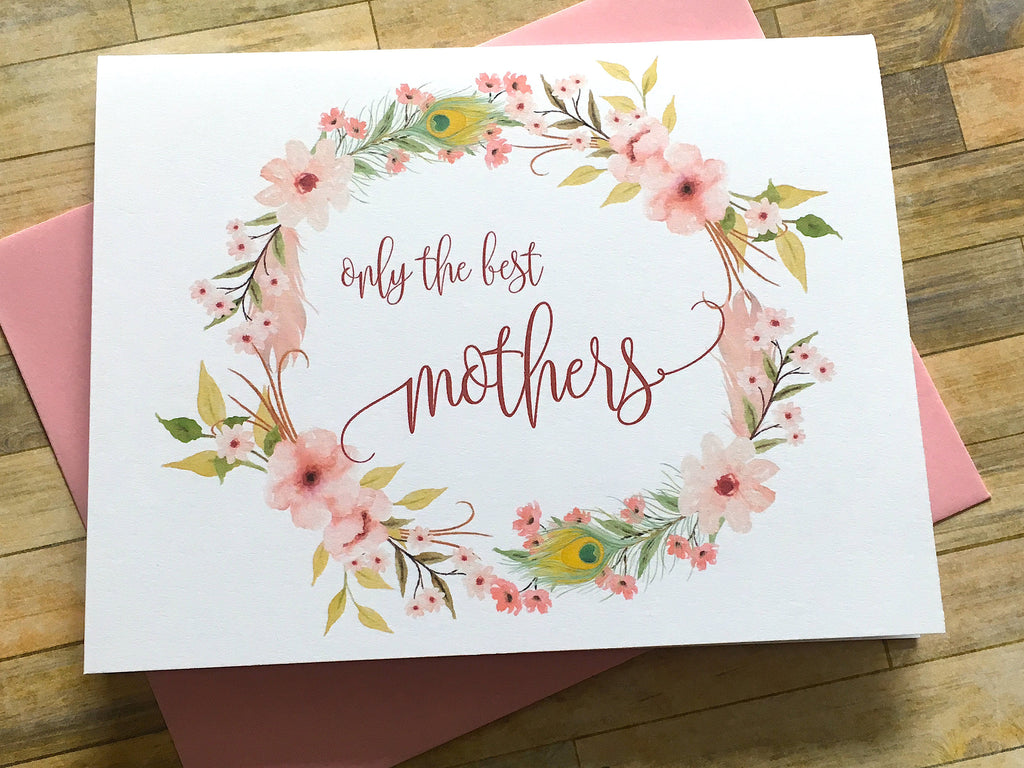 Boho Pink Only the Best Mothers Get Promoted to Grandmother Card