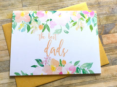Dad to Grandpa Baby Announcement Spring Florals