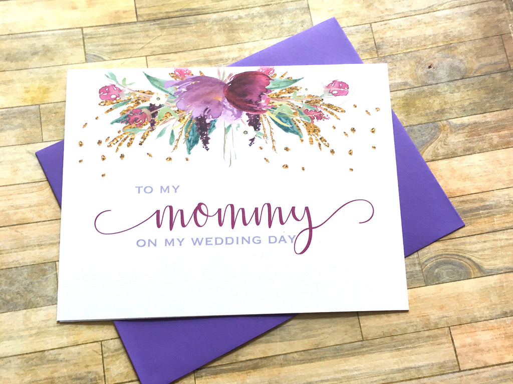 Mommy Wedding Day Card