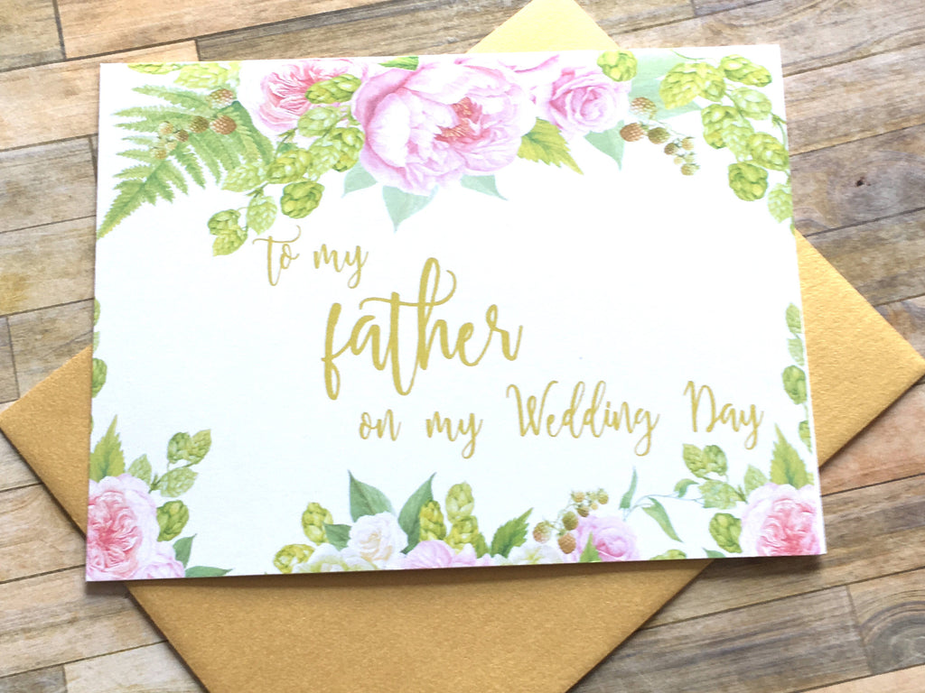 To My Father on My Wedding Day
