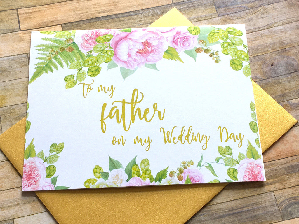 To My Father on My Wedding Day