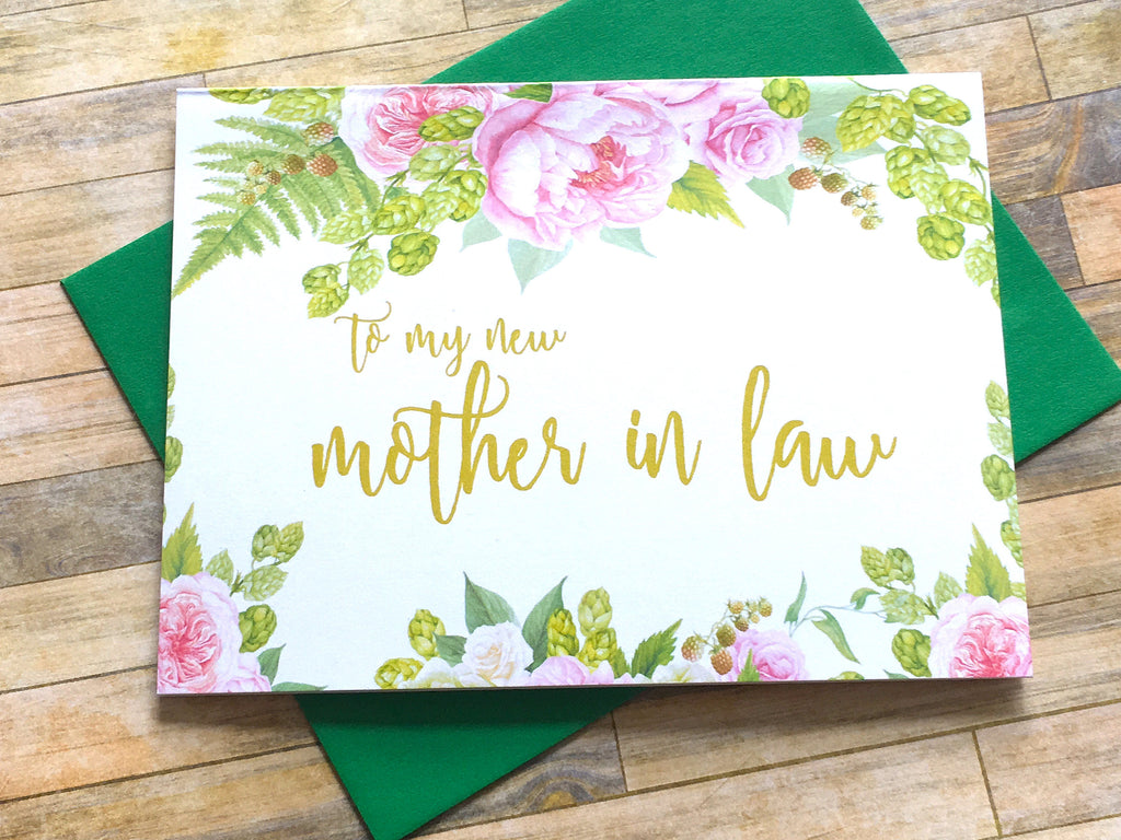 Card for Mother in Law on Wedding Day