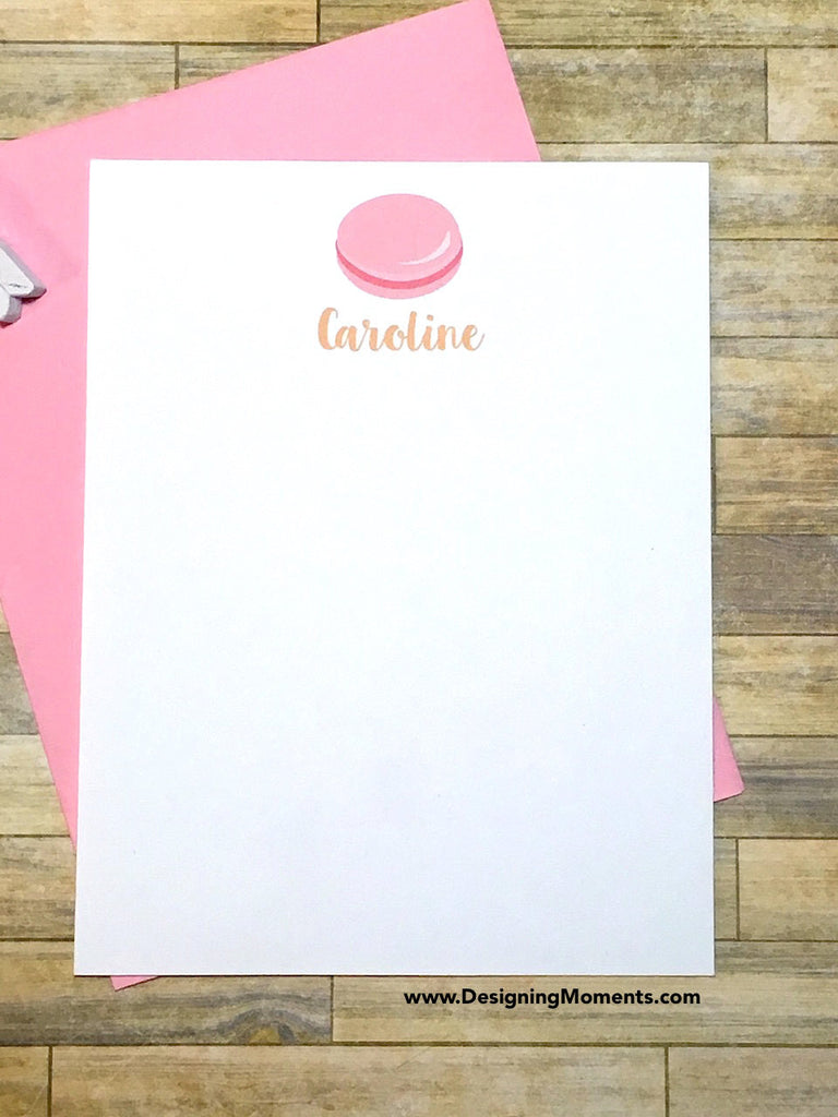 Macaron Personalized Note Cards