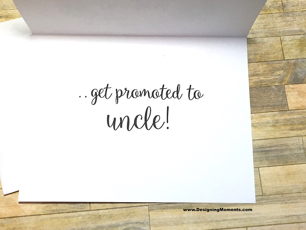 Succulent The Best Brothers Get Promoted to Uncle Card
