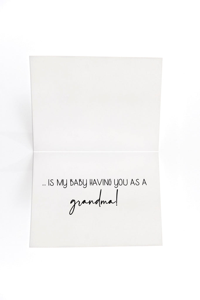 Grandma to be card