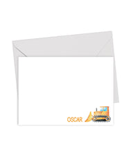 construction truck card set