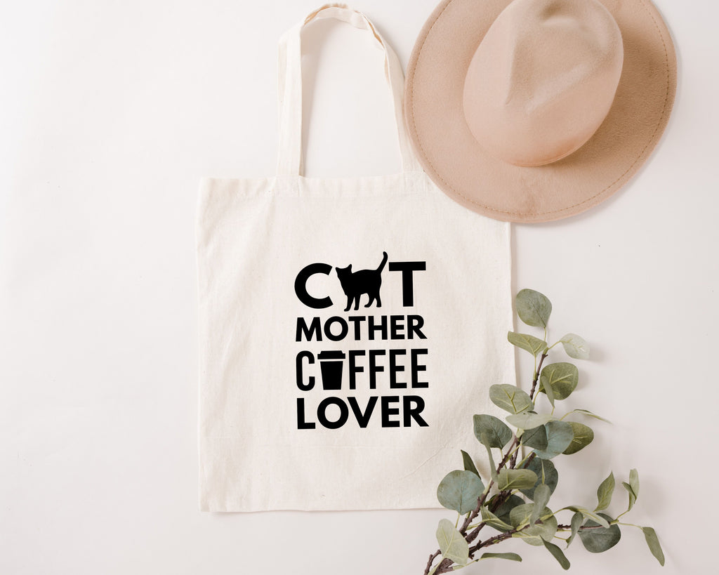 Cat Mother Coffee Lover Tote Bag