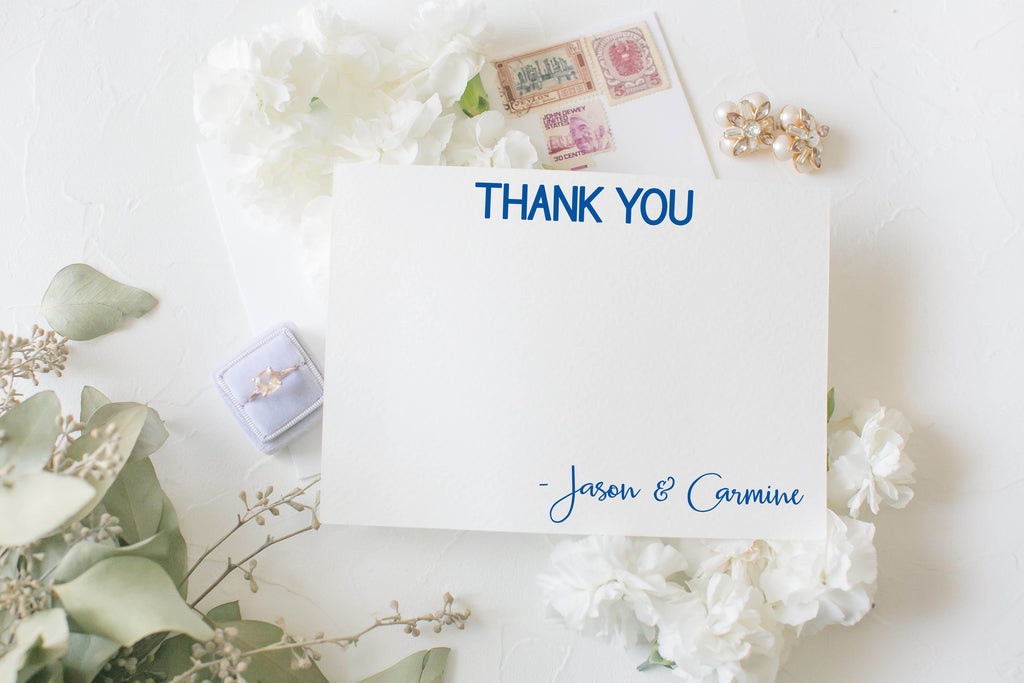 couples thank you cards