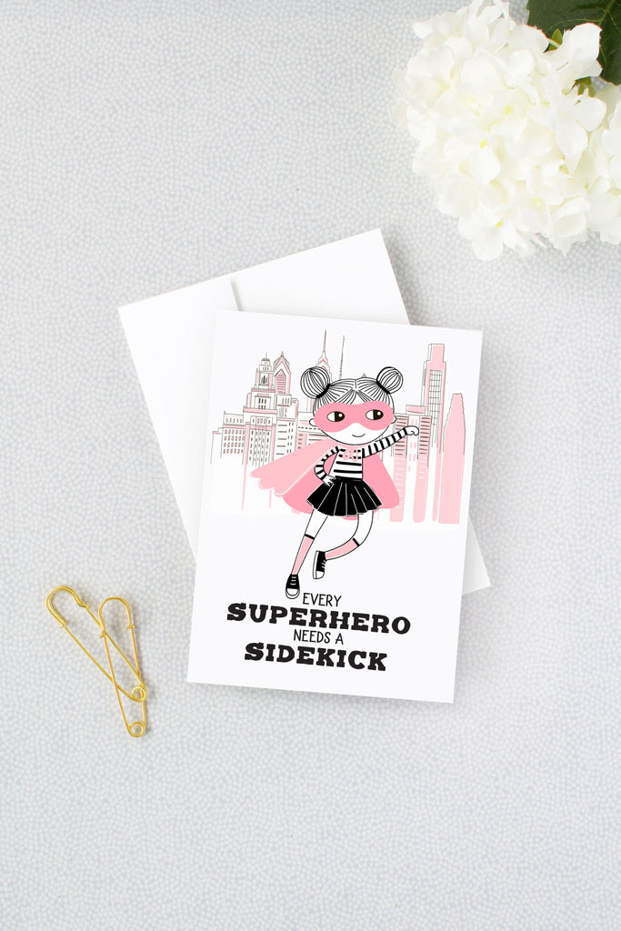 superhero big sister card reveal