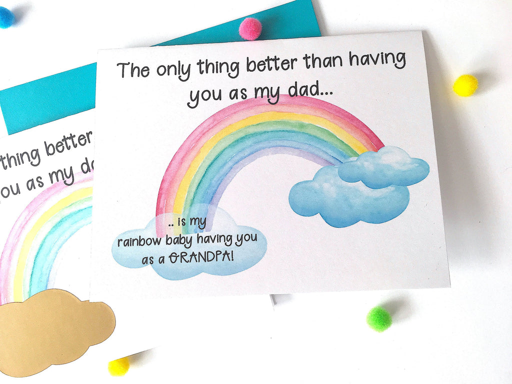 Rainbow Baby Pregnancy Announcement to Father