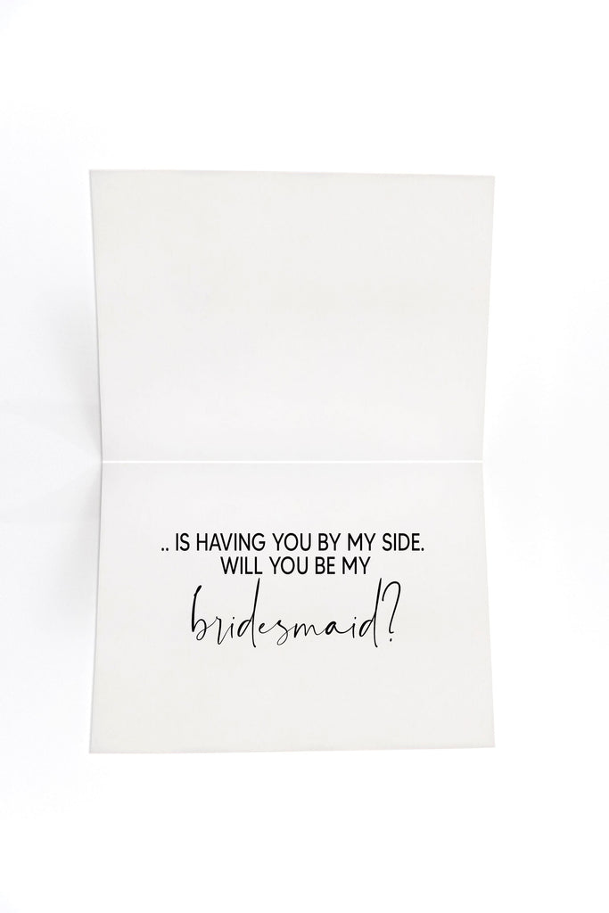 Modern Will You Be My Bridesmaid Proposal for Cousin