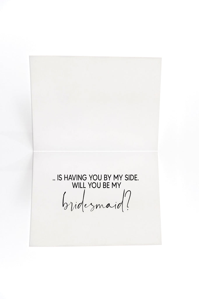 Modern Will You Be My Bridesmaid Proposal for Niece