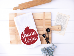Shana Tova Rosh Hashanah Pomegranate Kitchen Towel