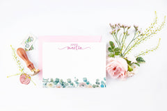 personalized flower bed stationery