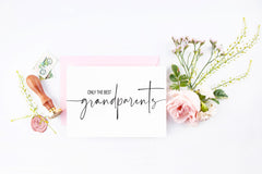 Modern Pregnancy Announcement for Grandparents