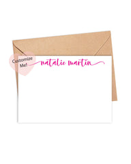 modern calligraphy card